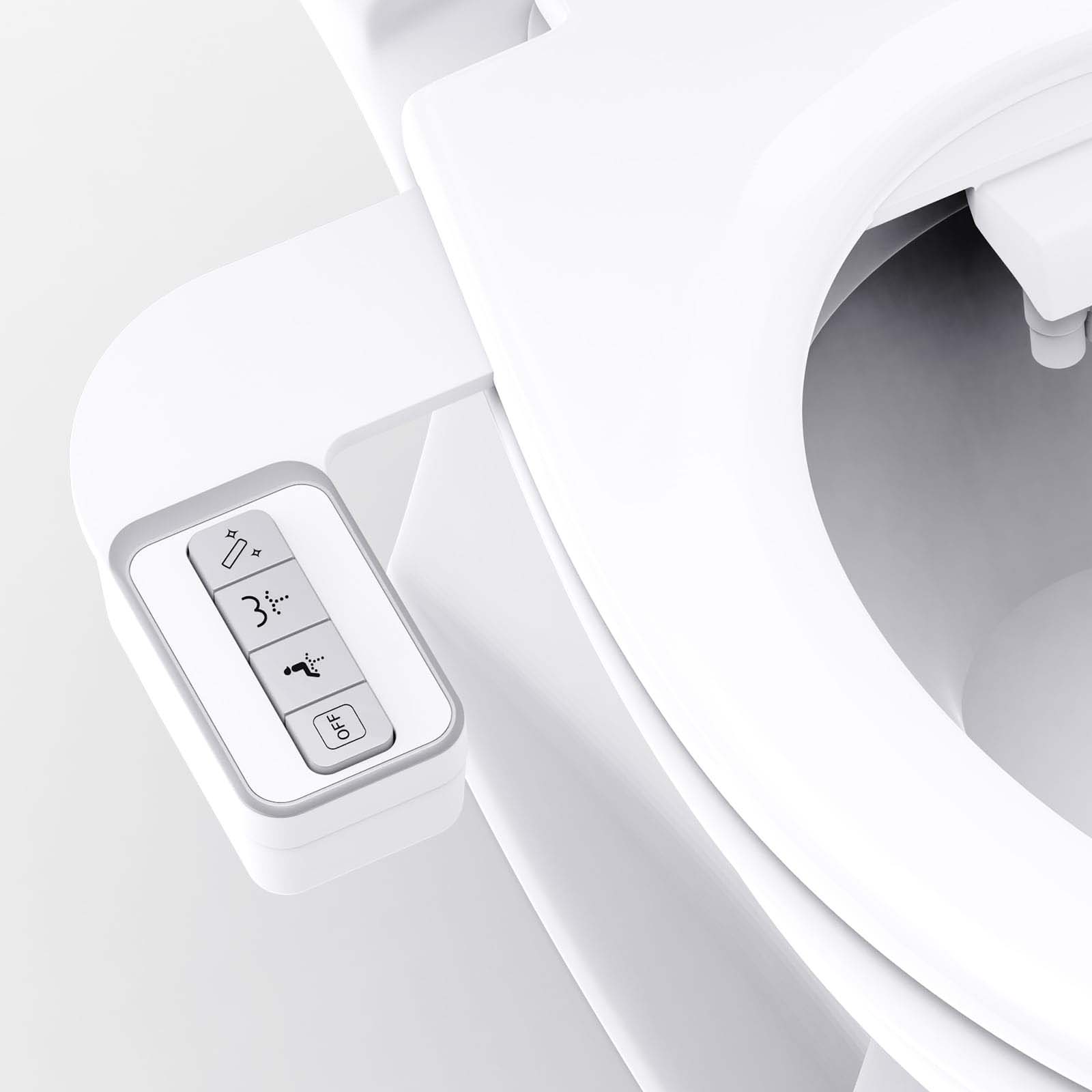 Plunger Toilet - Bidet Attachment for Toilet - Non-Electric