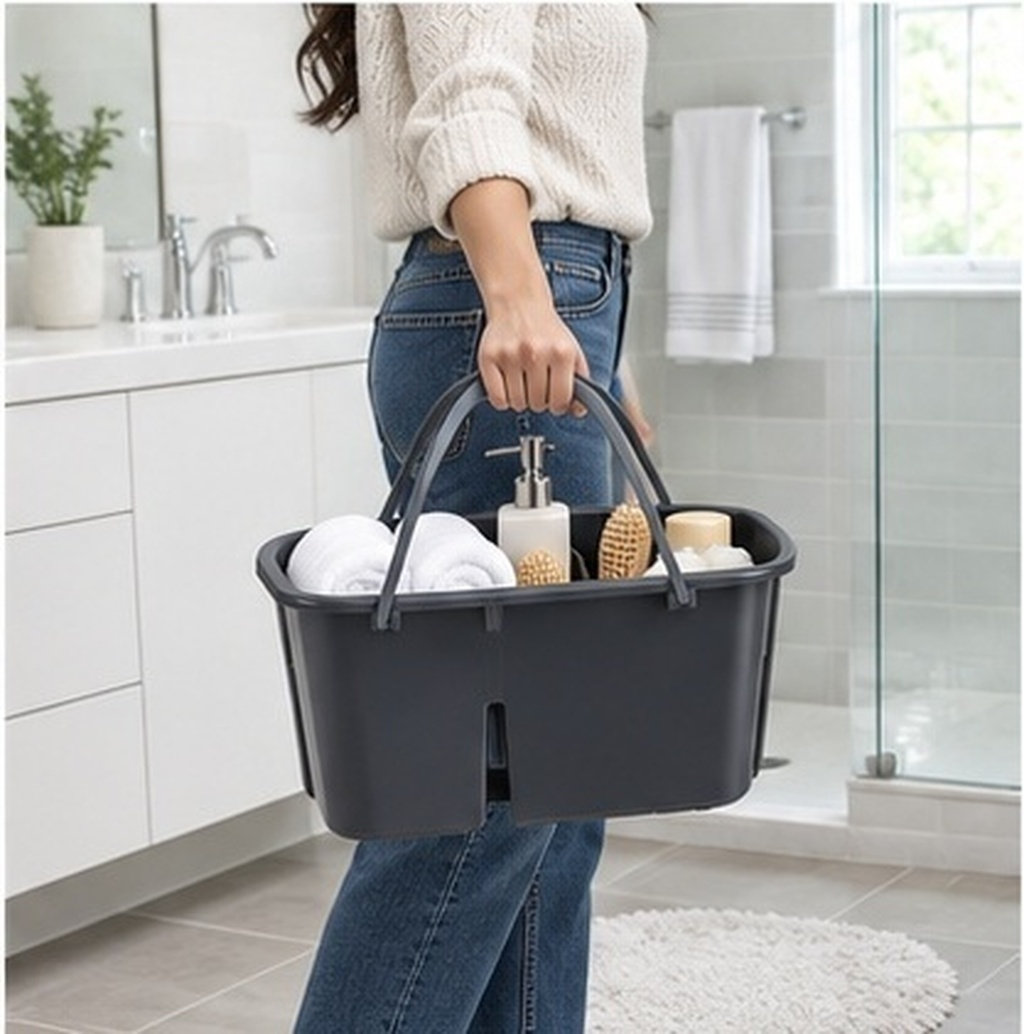 Home Essentials Bathroom Storage - 1Pcs Four Compartments Storage Basket Premium