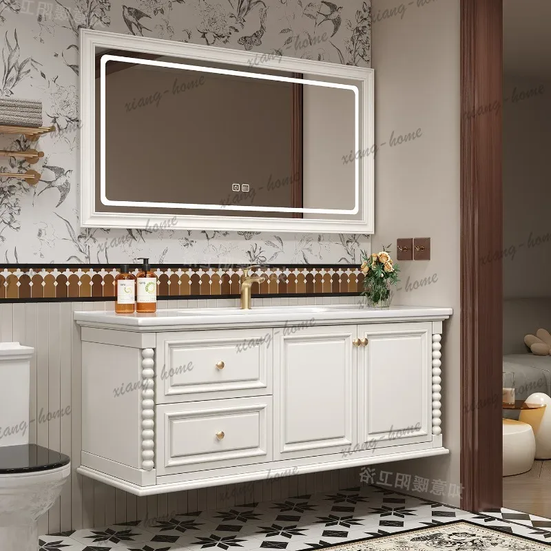 Wooden Small Bathroom Cabinet  - Home Bathroom Vanity Combo 评论和价格