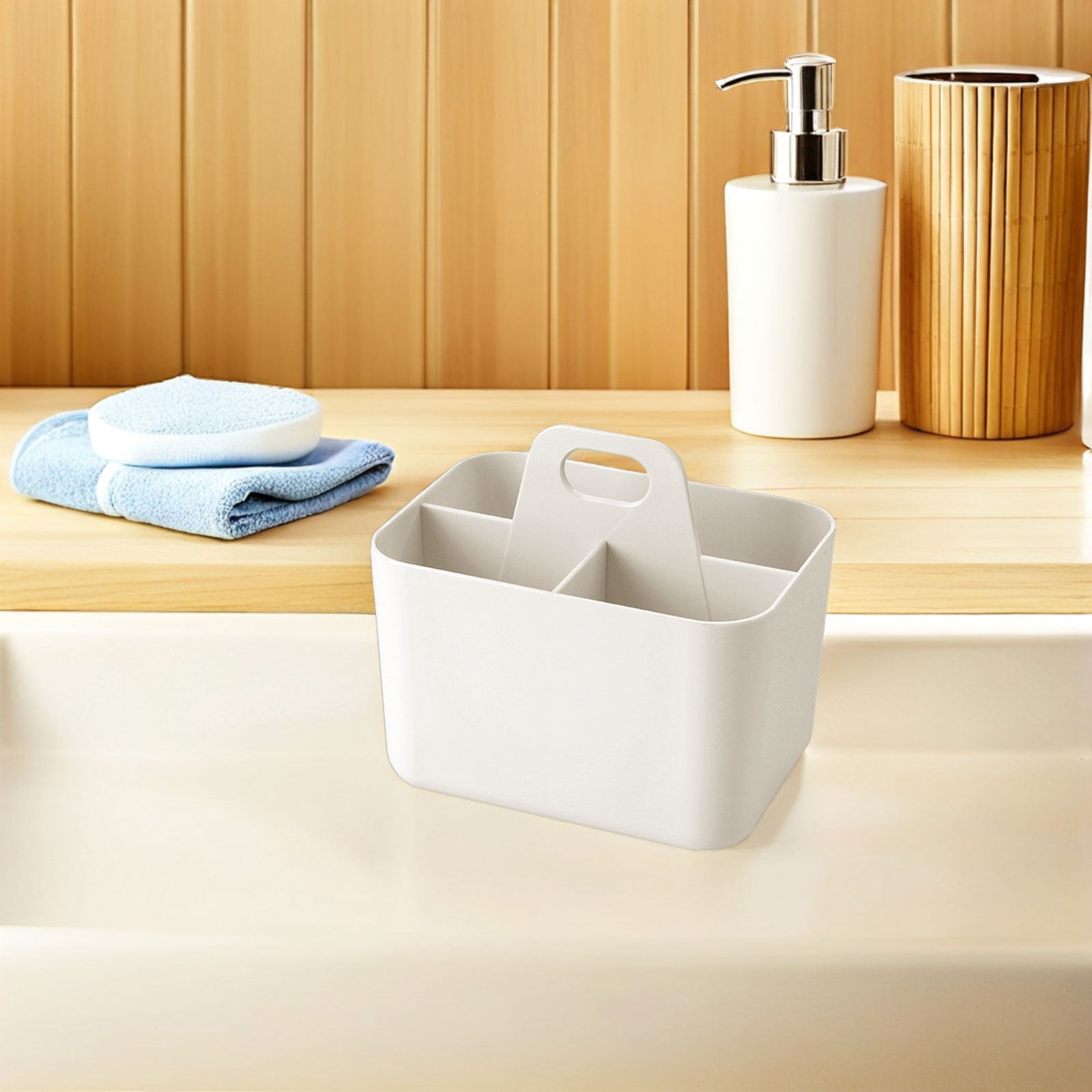 Bathroom Storage Basket Portab - Home Bathroom Organizer 评论和价格