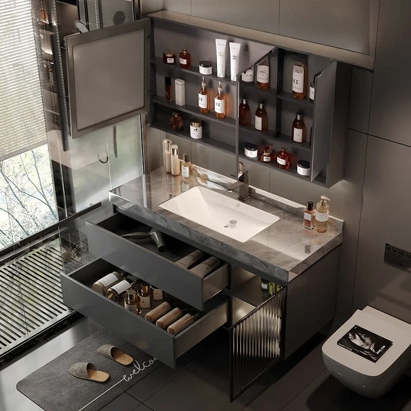 Luxury Vanity Bathroom Cabinet - Home Bathroom Vanity Combo 评论和价格