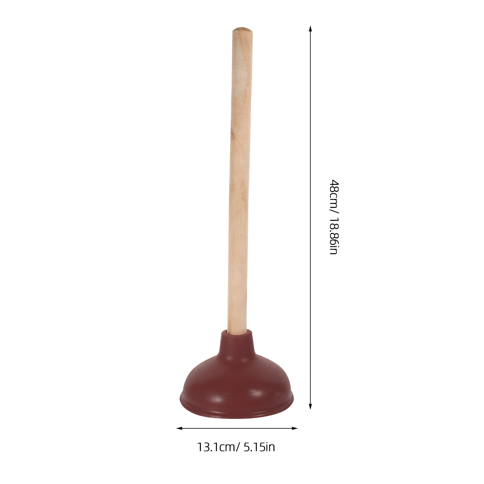 Sturdy Wooden Handle Toilet Pl - Plunger Toilet 评论和价格