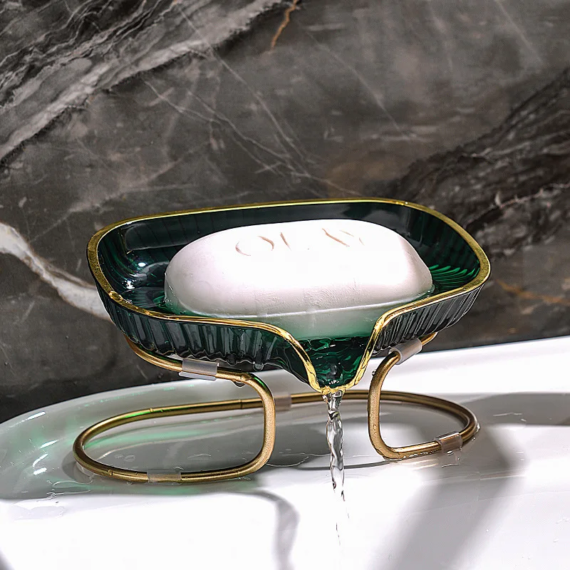 Gold Edged Toilet Soap Drain B - Home Edit Bathroom Storage 评论和价格