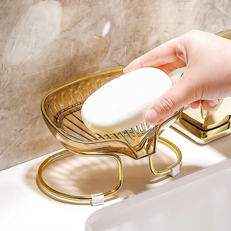Gold Edged Toilet Soap Drain B - Home Edit Bathroom Storage 评论和价格