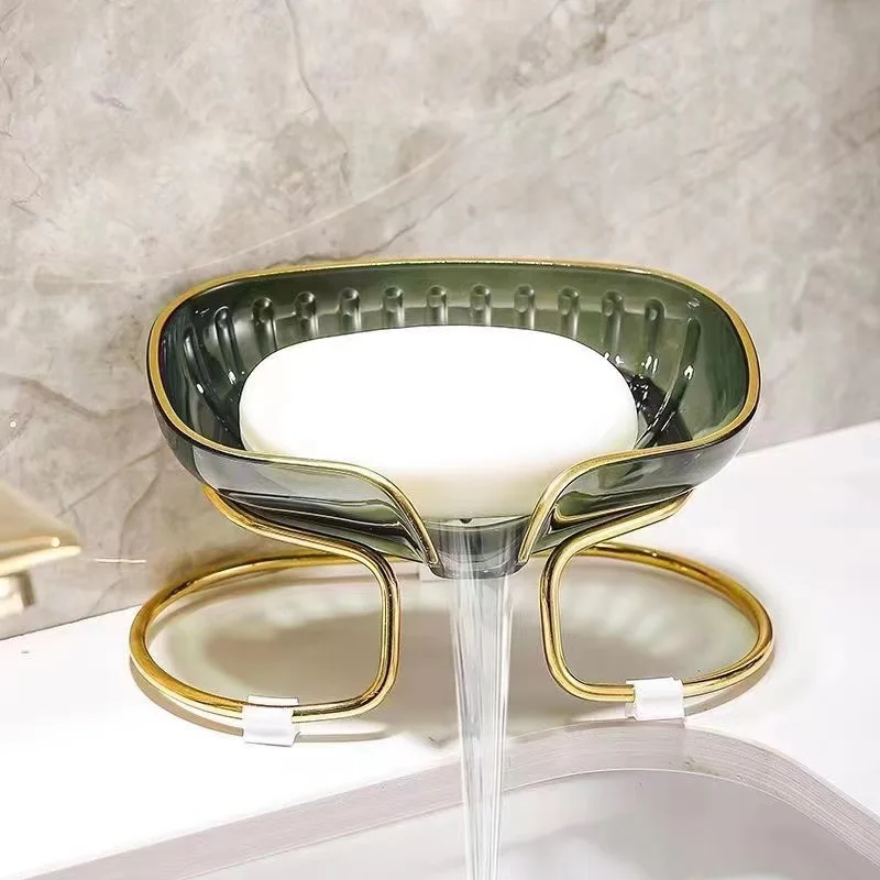 Gold Edged Toilet Soap Drain B - Home Edit Bathroom Storage 评论和价格