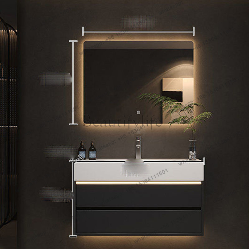YJ Luxury Drawers Cupboard Pap - Home Bathroom Vanity Combo 评论和价格