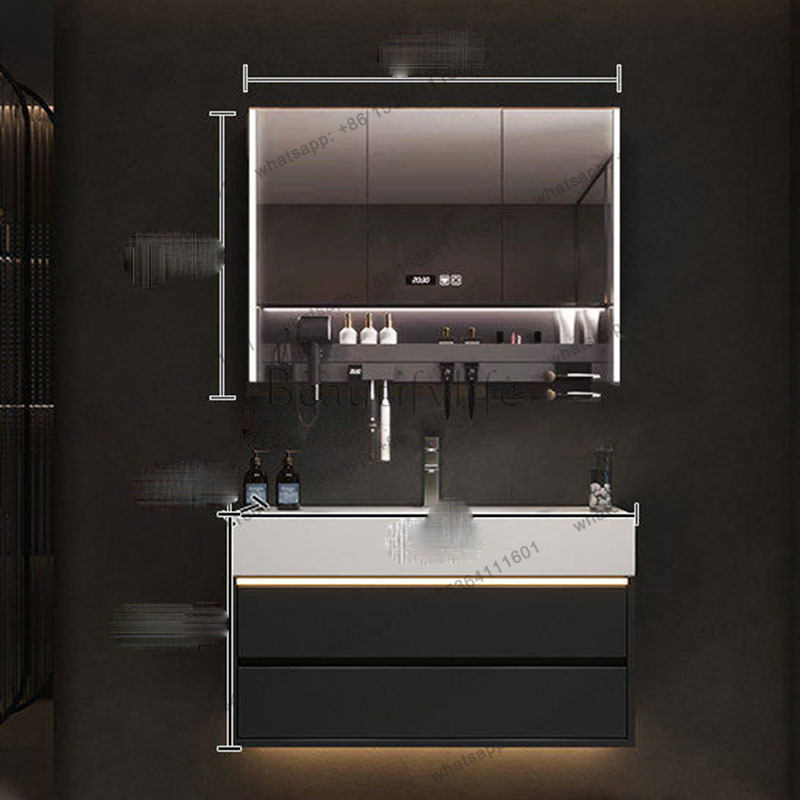 YJ Luxury Drawers Cupboard Pap - Home Bathroom Vanity Combo 评论和价格