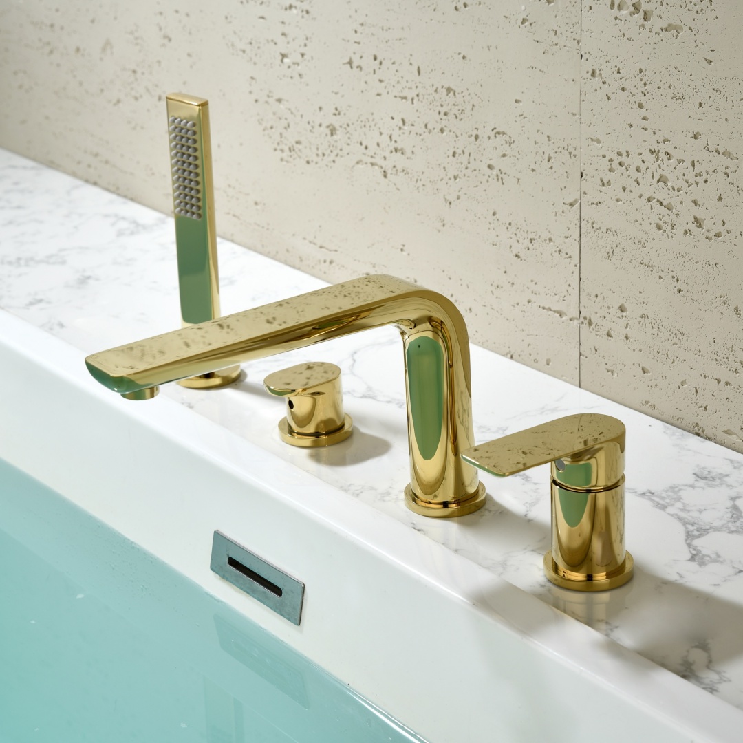 Rose Gold Bathtub Faucet Wides - Basin Mixer Tap 评论和价格